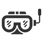 Holiday Swimming Goggles Tourism SVG Icon
